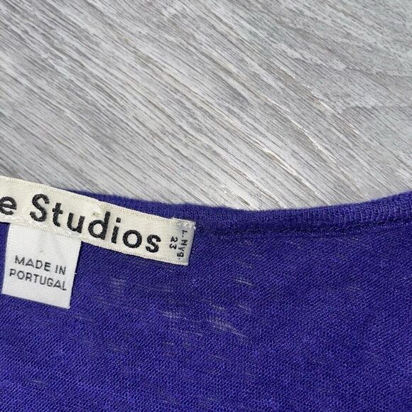 Acne Studios Zaar Linen Tank Women’s Medium Scoop Neck Relaxed Slouchy Gauzy - Picture 4 of 9